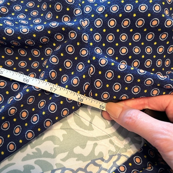 Max Studio Blue Dot Print Balloon Long Sleeve Midi Wrap Dress - Picture 4 of 8